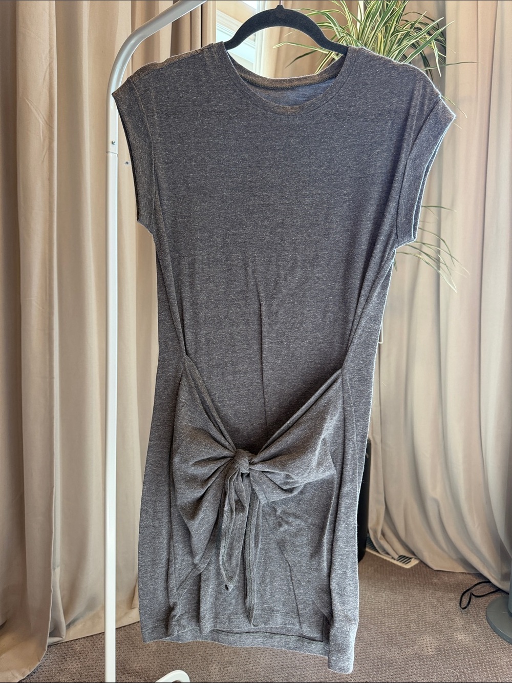 Aerie Tie-Front Knit Mini Dress